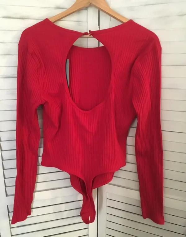 ♥️ Red Bodysuit, XL - Image 2