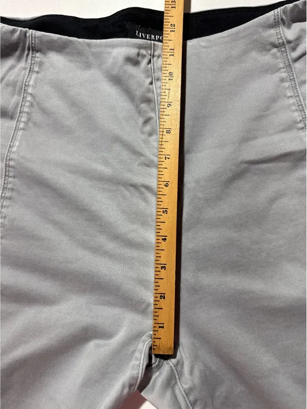 Liverpool Gray Slim Tapered Pants - Comfy & Stylish! - Image 4