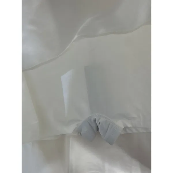 OGL White Stretch Ponte Mid Rise Pull On Pleated A Line Mini Skirt Women Size S - Image 6