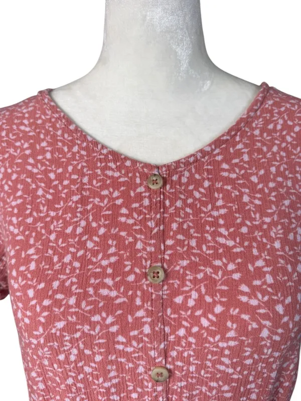 Art Class women's pink floral peplum top size XL 14/16 - Image 5