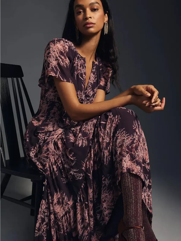 Anthropologie The Somerset Maxi Dress: Chiffon Edition - Image 4