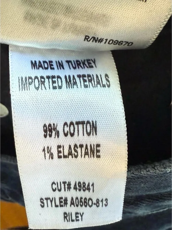 Agolde jeans Riley, raw hem, button fly size 24 - Image 8