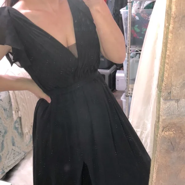 Azazie black formal maxi dress size 4 - Image 5