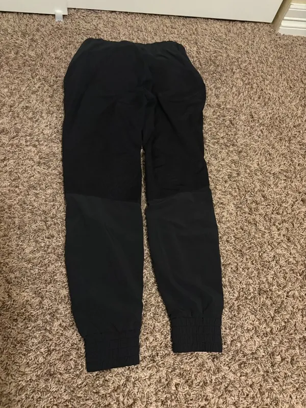 Athleta Mixed Media Patterned Jogger Tech Pants XXS Xtra Xtra Small Black Pocket - Image 2