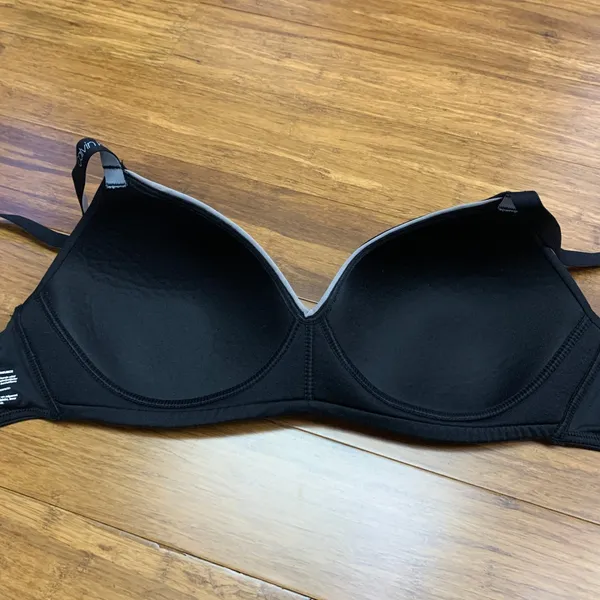 Calvin Klein Wireless‎ T-Shirt Bra Womens Size Medium Black Everyday Comfort - Image 4