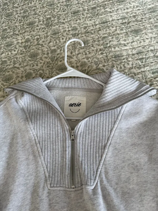 Aerie Grey Zip-Up - Image 4
