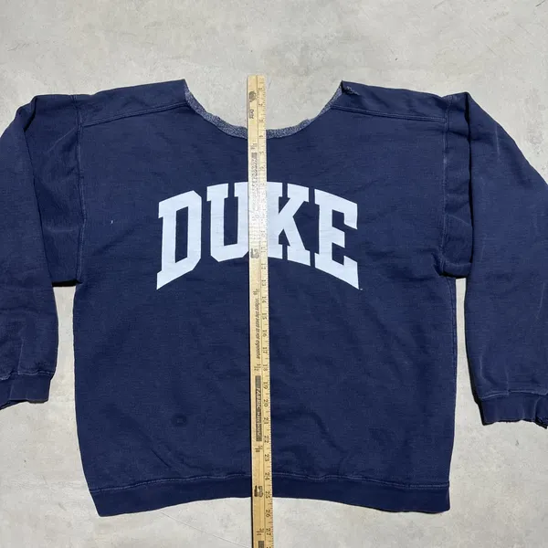 Vintage Duke Blue Devils Sweatshirt SZ XL Blue NCAA Basketball Champion USA - Image 2