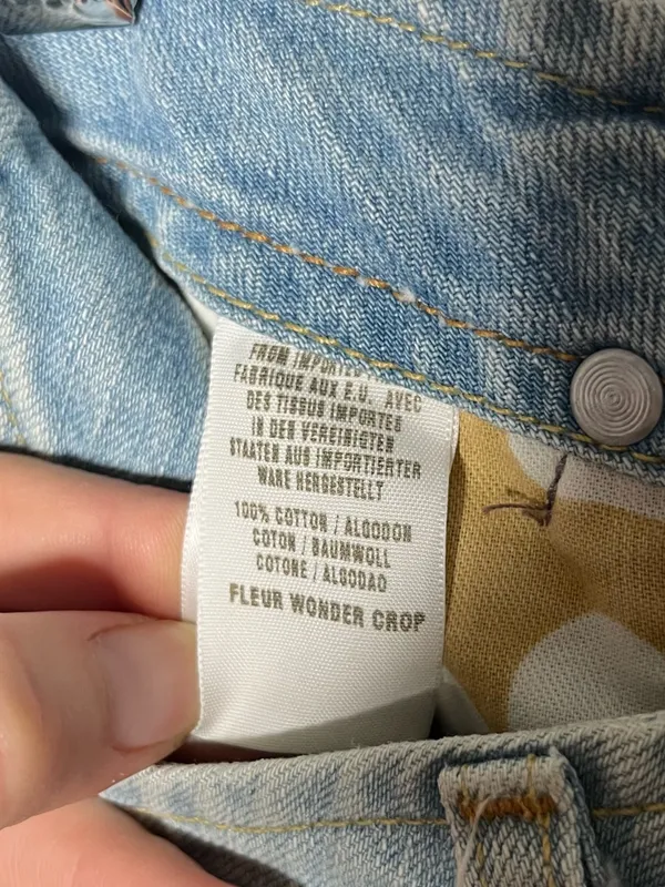 NEW Lucky Brand Embroidered Pockets Low Rise Fleur Wonder Crop Capri Pants - Image 10