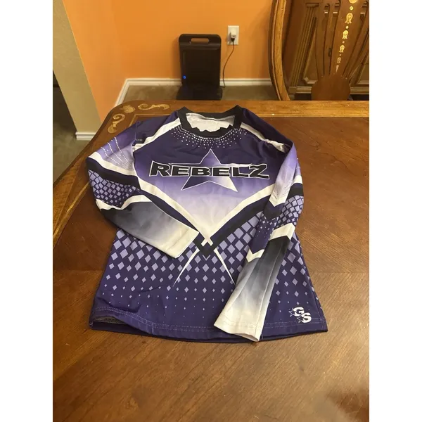 Rebels Glitter Stars A Cheerleading Jersey Size AXS - Image 5