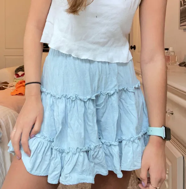 Princess Polly Blue Mini Skirt - Image 3