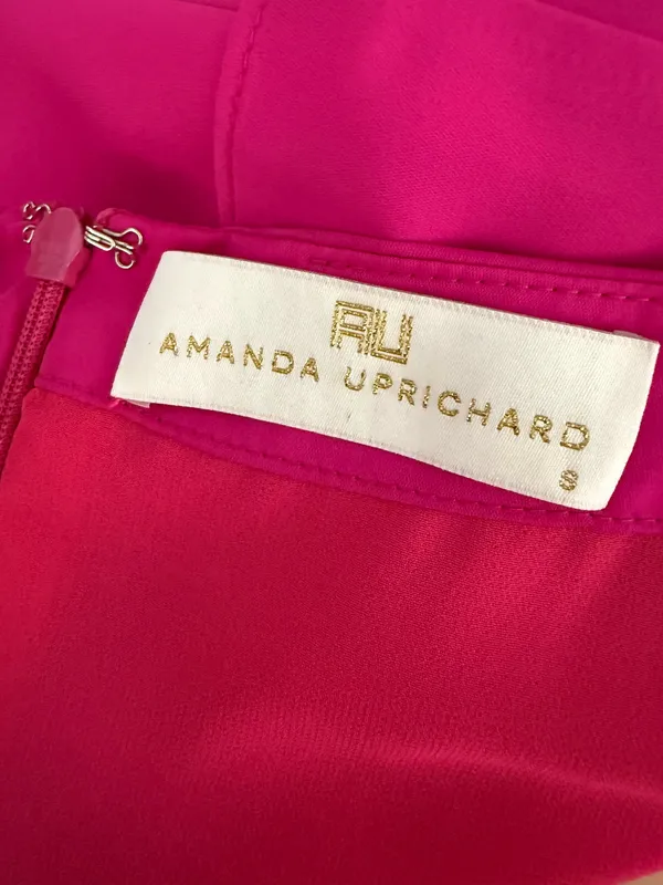 Amanda Uprichard Dress Pink Ruffle - Image 3