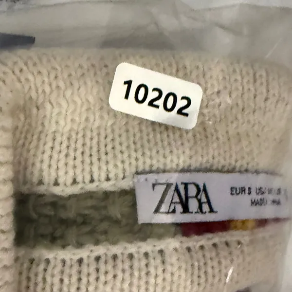 Zara Womens Striped Halter Mini Dress Green Red Yellow Small 4813/812/071 - Image 9