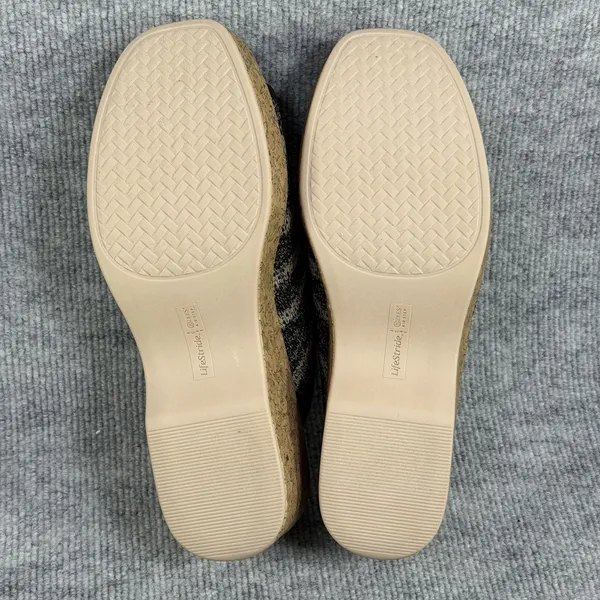 LifeStride BZees Size-11M Women's Very Ready Wedge Sandal Blacksand - Image 3