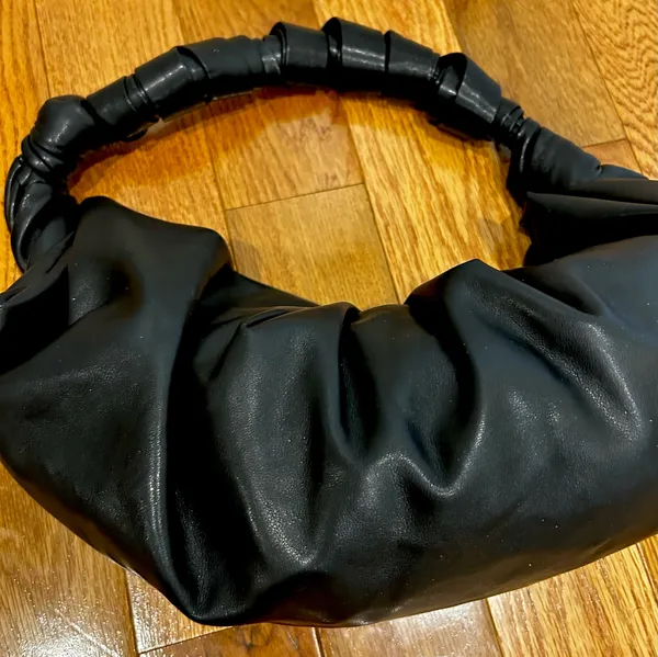 RACHEL ZOE black Slouchy Wrapped contemporary Hobo shoulder Bag - Image 15