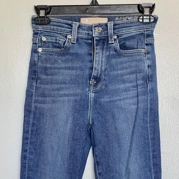 7 For All Mankind Jeans High-Waisted Ankle Skinny 24 - Image 3