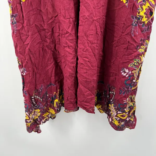 Free People Intimately Dress SZ Medium Marsha Lace Slip NWT Wine Floral Boho - Image 11