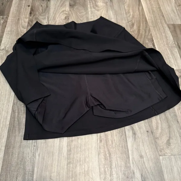 Abercrombie & Fitch YPB sculptLUX Athletic Skirt Skort with Slit Black Large - Image 7