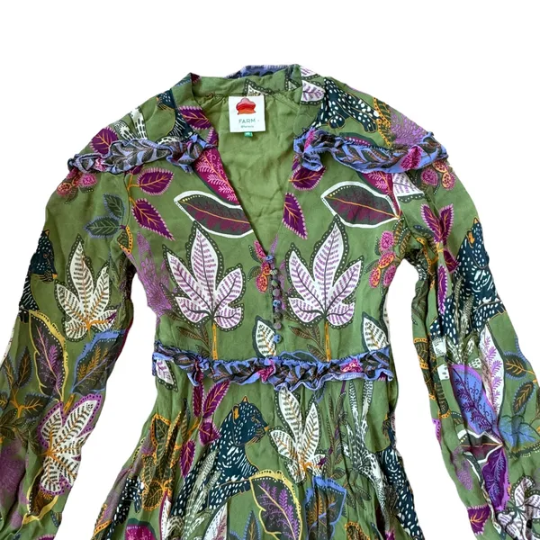 Farm Rio Tropical Floral Midi Dress - Image 6