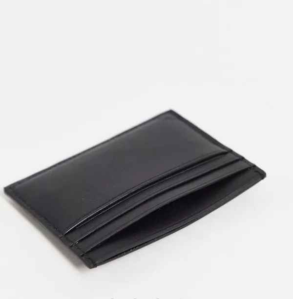 Calvin Klein NWT leather cardholder with gold logo in black - Image 3