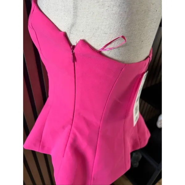 Zara pink corset top size M cute going out shirt NWT - Image 4