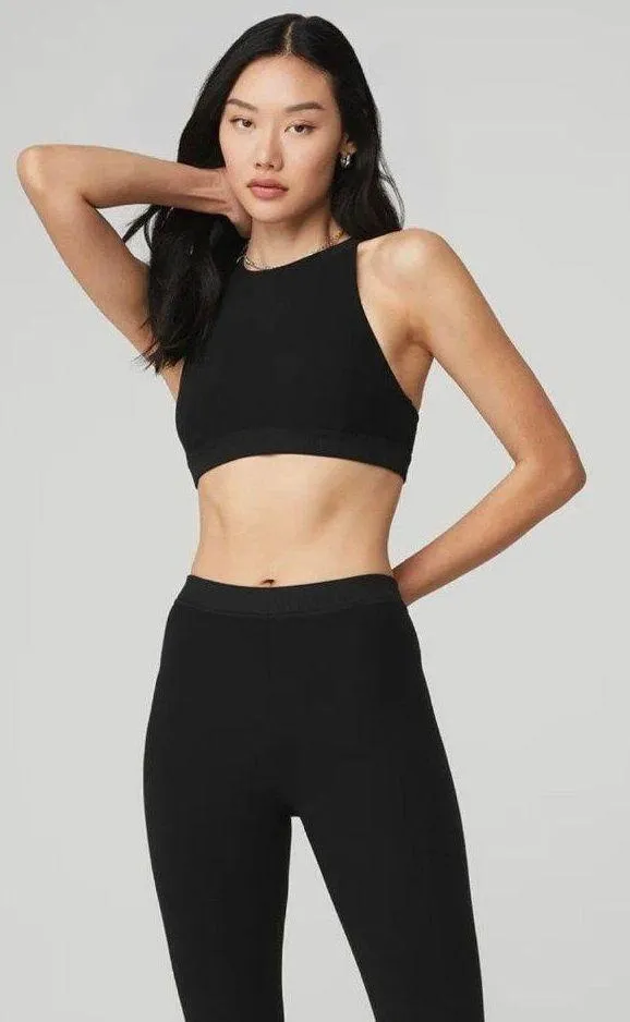 Alo Alosoft Iconic 90's Bra - Black XS NWT ( SOLD OUT) - Image 3