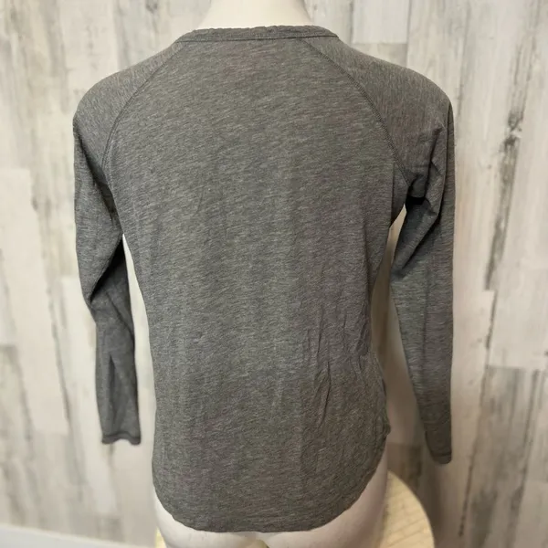 Jenni Intimates Heather Grey Let's Get Cozy Long Sleeve Henley Top Womens Size M - Image 3