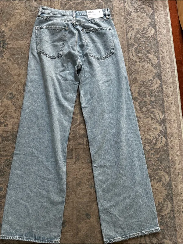 NWT AGOLDE Ren High Waist Wide Leg Jeans - Image 7