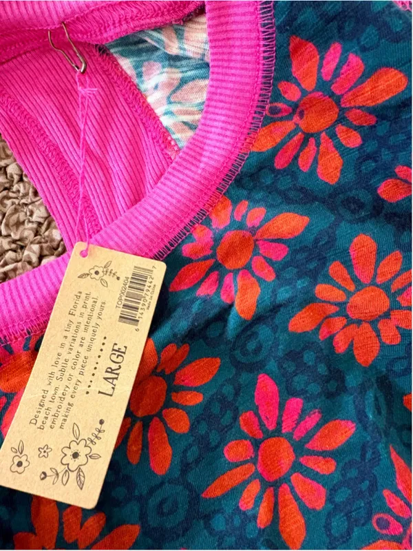 Natural Life Cut Out Cotton Cover-Up Top Women’s Size L NWT - Image 5
