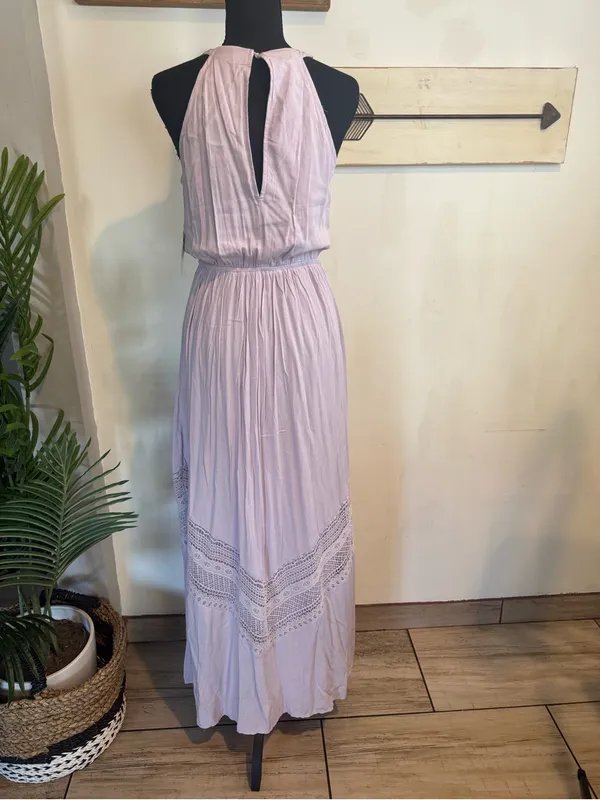 Altar'd State Lavender Crochet-Trim Maxi Dress - Image 6