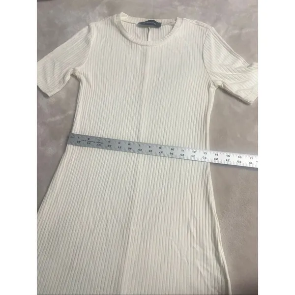 Reformation Banbrook Women’s Small Cream Short Sleeve Mini Dress A Line - Image 8