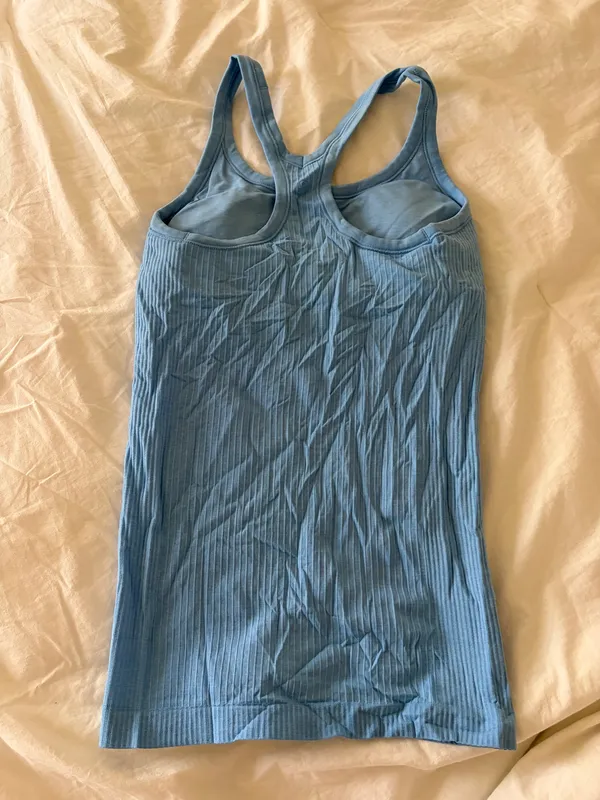 Lululemon Ebb To Street Tank Top Racerback Blue - Image 4