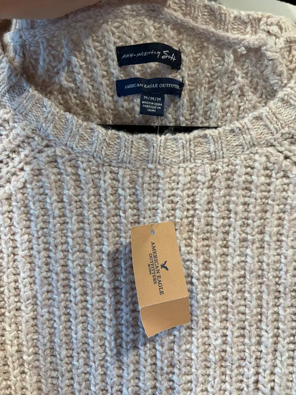 American Eagle Soft Pink Sweater  - Image 3