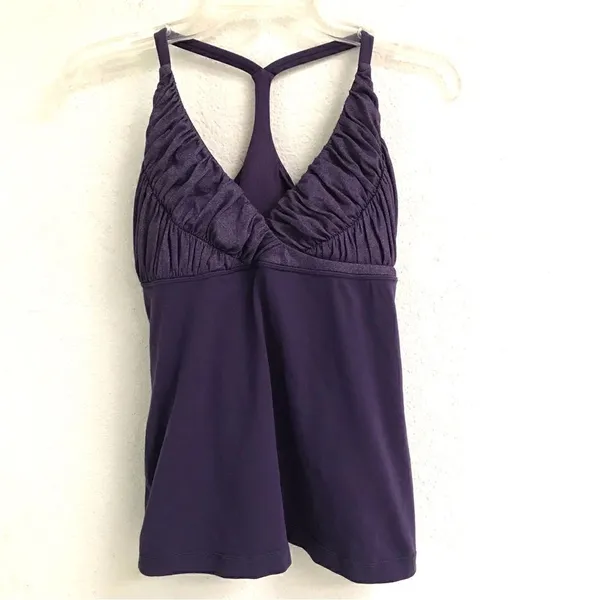 Lululemon Pure Balance racer back purple tank top 10‎ - Image 3
