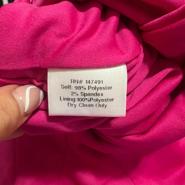 Katie May Damn Gina Low Back Gown dress in electric pink WOMENS SMALL - Image 8