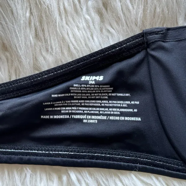 Skims Smoothing Intimates Strapless Bra Onyx Size 34A - Image 7