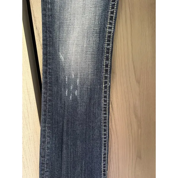 Miss Me Jean Rhinestone Embellished Cross Pocket Low Rise Bootcut 28x31 JP504689 - Image 11
