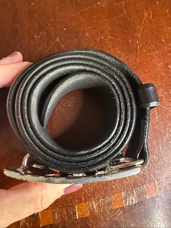 Brighton Black Leather Belt with Silver NYC Skyline Buckle and Rhinestones - Image 7