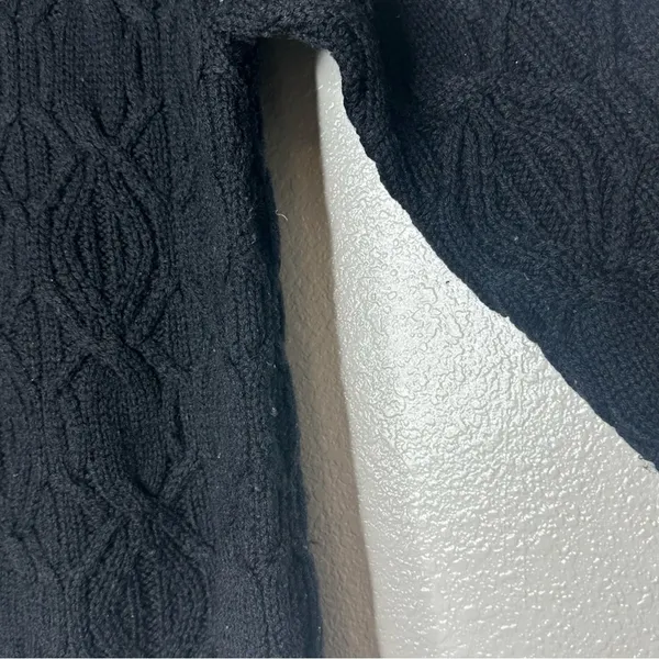 Lauren Ralph Lauren Black Thick Knit Turtleneck Sweater‎ Small - Image 2