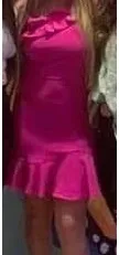 Pink one Shoulder Dress Size L - Image 2
