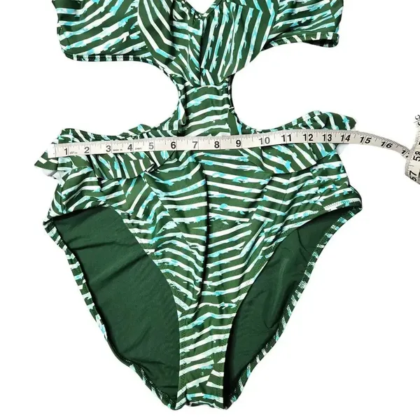 Aerie Ruffle Halter One-Piece Swimsuit‎ - Image 3