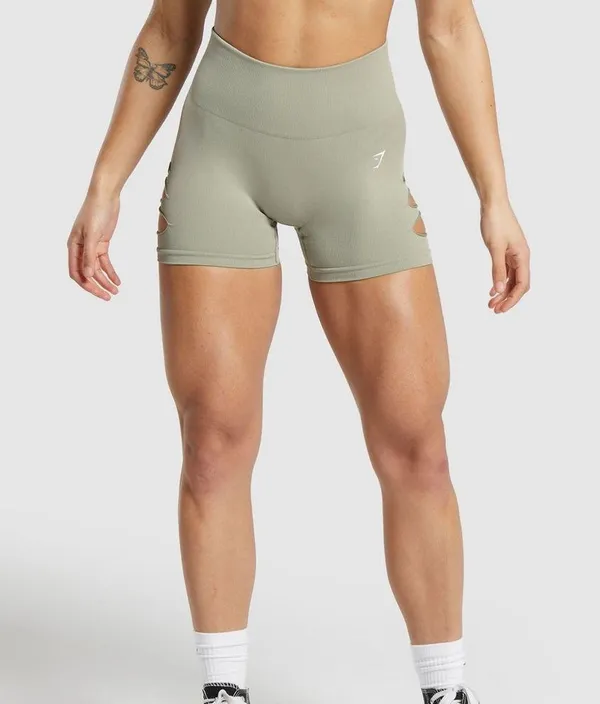 Gains Seamless Ripped Shorts - Image 2