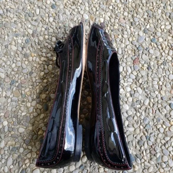 Cole Haan Black Slip Ons - Size 8.5B - REPAIR NEEDED - Image 4