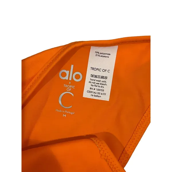 Alo x Tropic of C Rio Bottom in Papaya + Alo x Tropic of C Crochet Praia Top M - Image 7