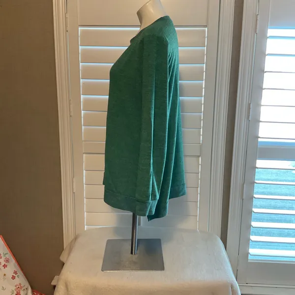 Women sweatshirt Green Size L - Image 4