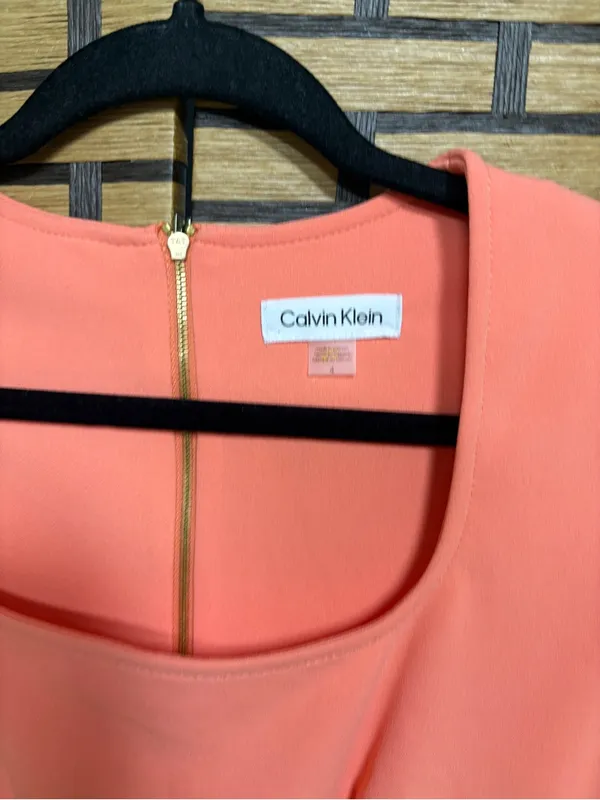 Calvin Klein melon dress size 4 - Image 6