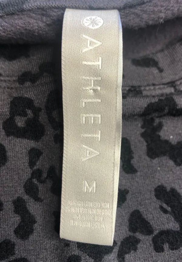 Athleta Pure Luxe Sweatshirt  Pullover Leopard Cheetah - Image 4