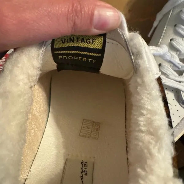 Vintage Havana Camo and White Kids Shoes with Gold Star - Image 5