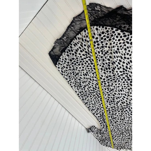 Lost Ink Leopard Print Midi Dress & Single Breasted Blazer Black White Bundle 2X - Image 10