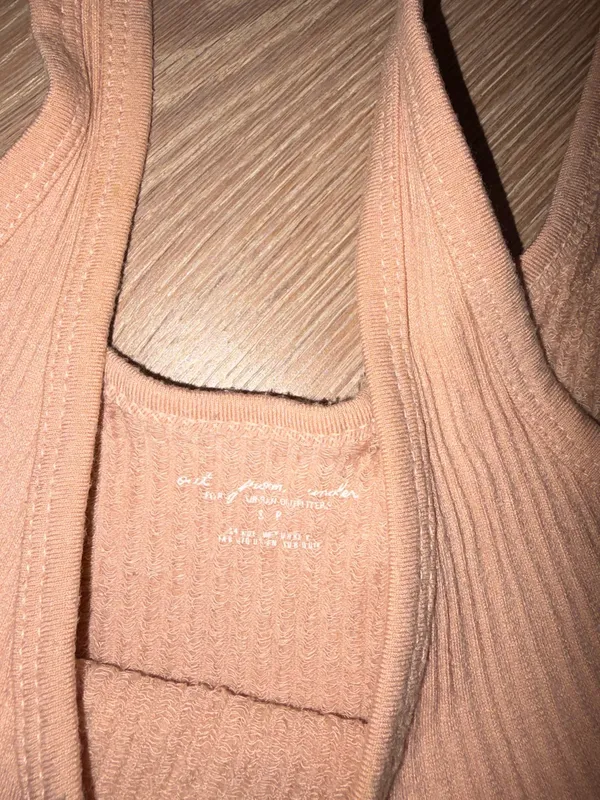 urban outfitters drew tank top peach - Image 3