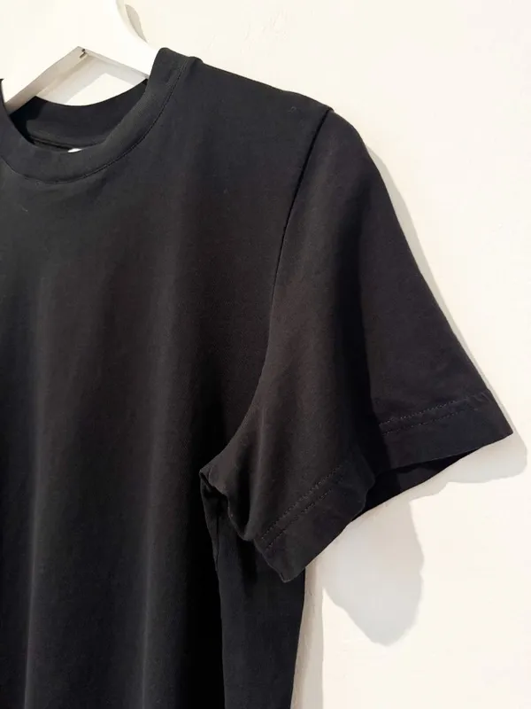 & Other Stories Relaxed Crewneck T-Shirt Small Black Capsule Basic Minimalist - Image 4